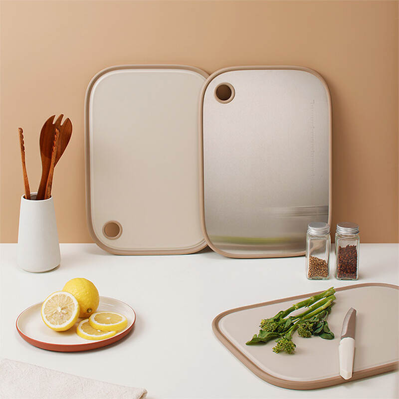 Thớt hai mặt inox 304, PP kháng khuẩn hiệu LocknLock kích thước 400*280*12MM - Màu Ivory - CKD096IVY, , large image number null